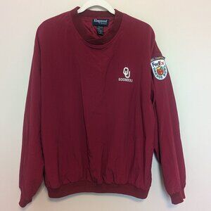 OU Sooners with Orange Bowl patch long sleeve pockets pullover Medium